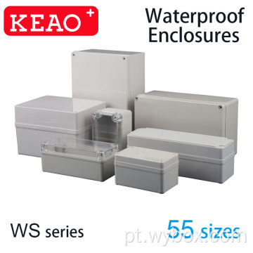 9 tamanhos caixa de junção elétrica invólucro eletrônico de plasitc estanque à prova d&#39;água resistente a uv invólucro elétrico ABS antienvelhecimento à prova d&#39;água